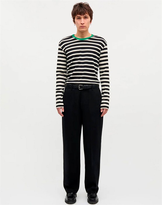 Trio Rib Tobias Langærmet Trøje - Verdant Green